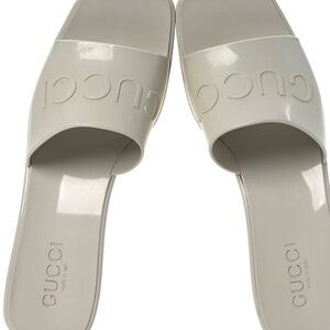 Gucci Women's Ivory Slide Sandals